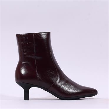 Wonders Flexfit High Heel Ankle Boot - Burgundy Leather